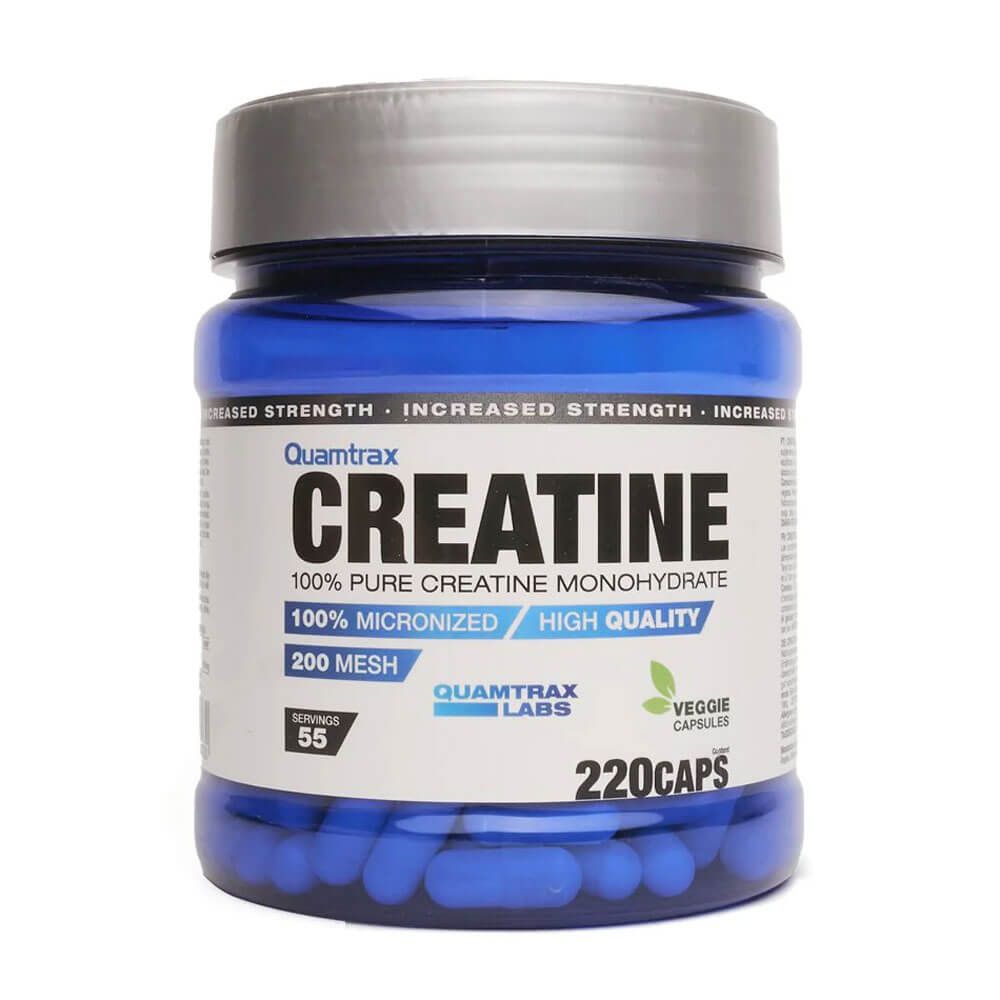 Creatina envase de 220 cápsulas de la sección creatina monohidrato de Quamtrax