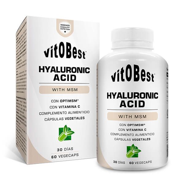 Ácido Hialurónico envase de 60 cápsulas vegetales en la sección de fórmulas para mejora articular de la marca VitoBest