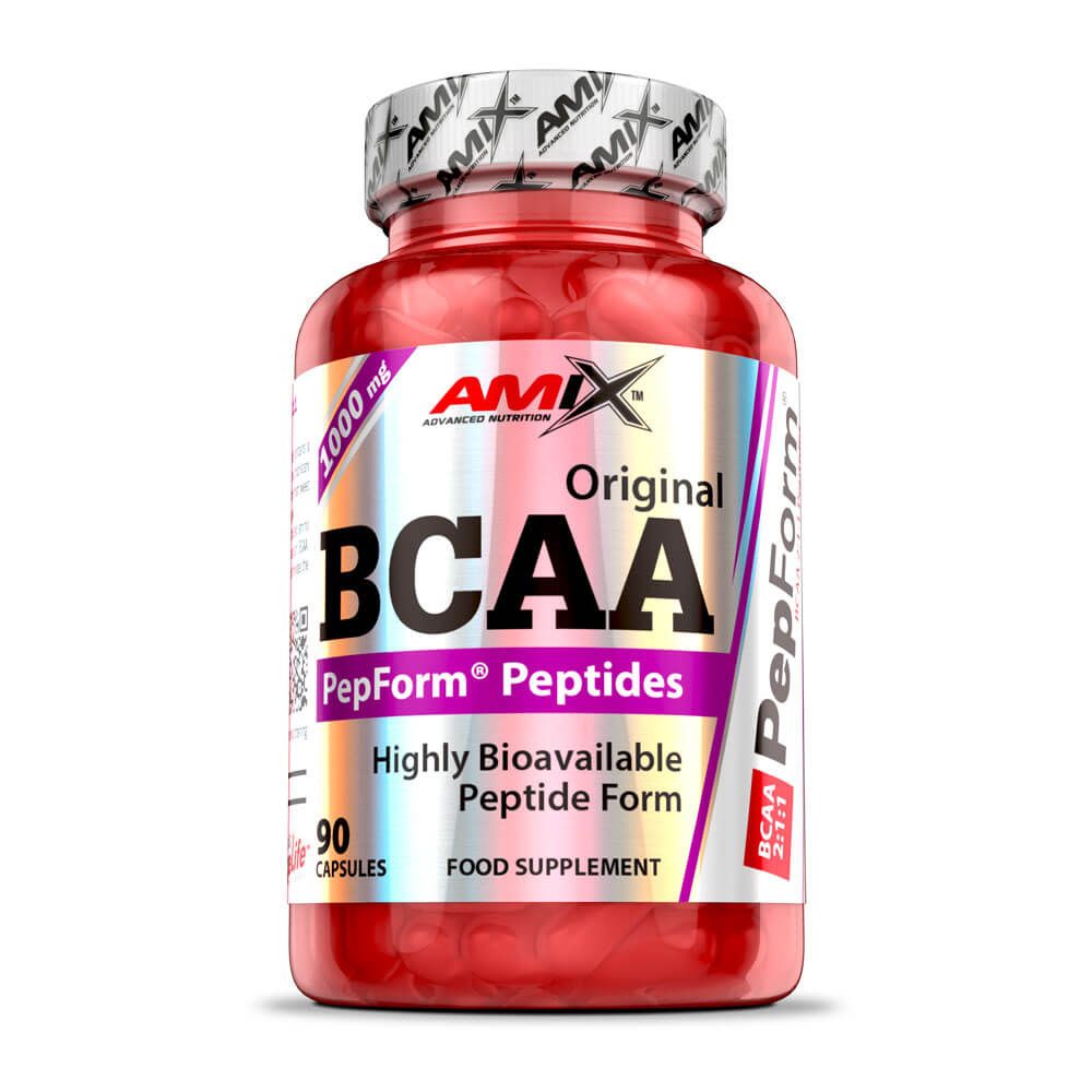 BCAA PepForm Péptidos presentación de 90 cápsulas de la marca Amix Nutrition suplemento de bcaa ramificados