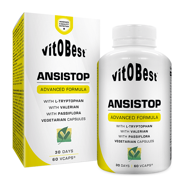 AnsiStop de 60 cápsulas vegetales de VitoBest (Anti-Estrés)