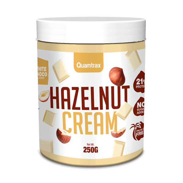 Crema de Avellanas presentación de 250g de la marca Quamtrax suplemento de la sección cremas de otros frutos secos