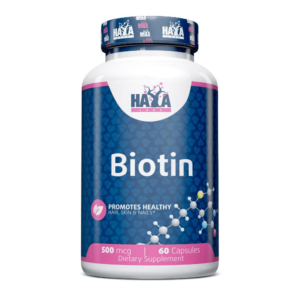 Biotina 500 mcg de 60 cápsulas del fabricante Haya Labs