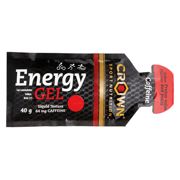 Energy Gel con Cafeína en 40g del fabricante Crown Sport complemento alimenticio de energéticos