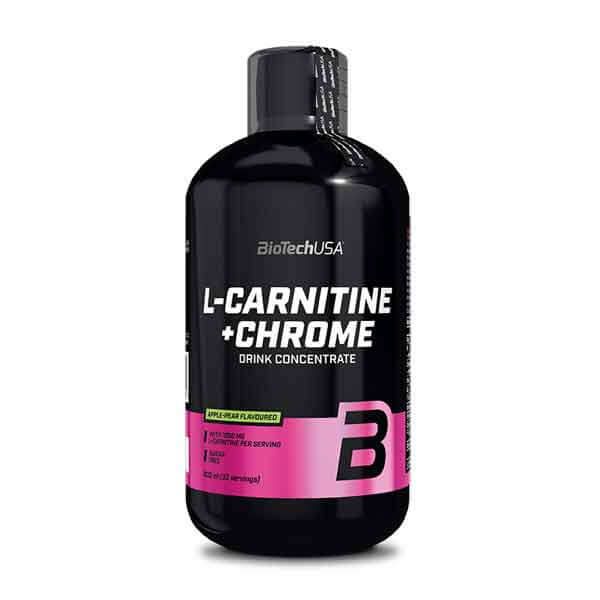 L-Carnitina + Cromo envase de 500ml de Biotech USA