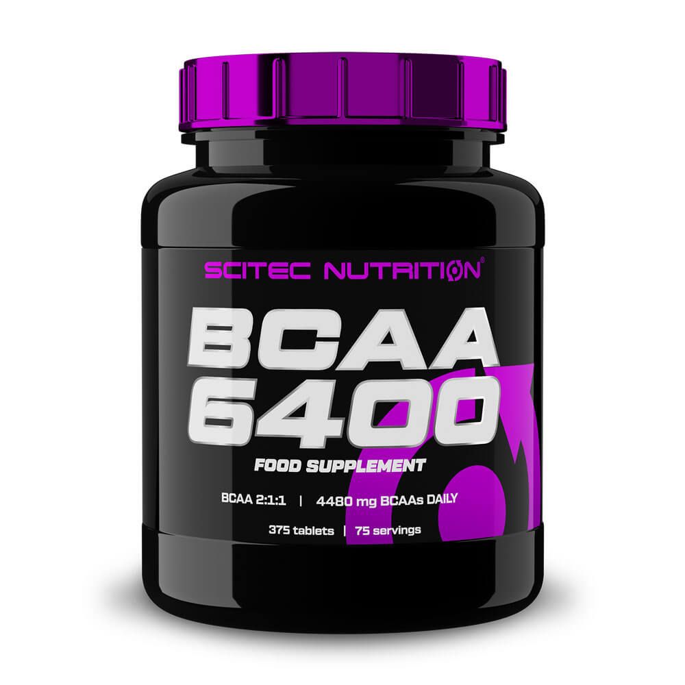BCAA 6400 de 375 tabletas complemento alimenticio de bcaa ramificados de la marca Scitec Nutrition
