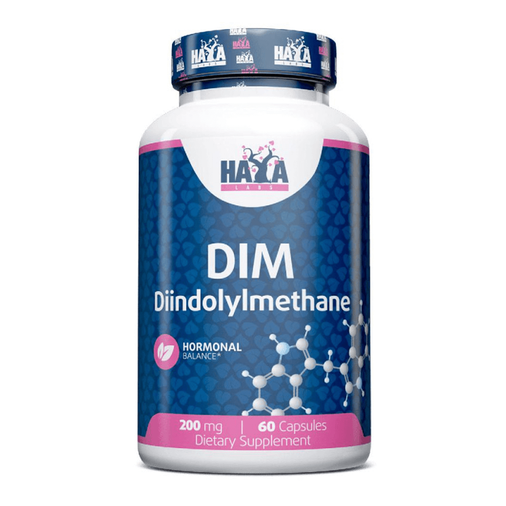 DIM 200mg presentación de 60 cápsulas en la sección de mejora general por Haya Labs