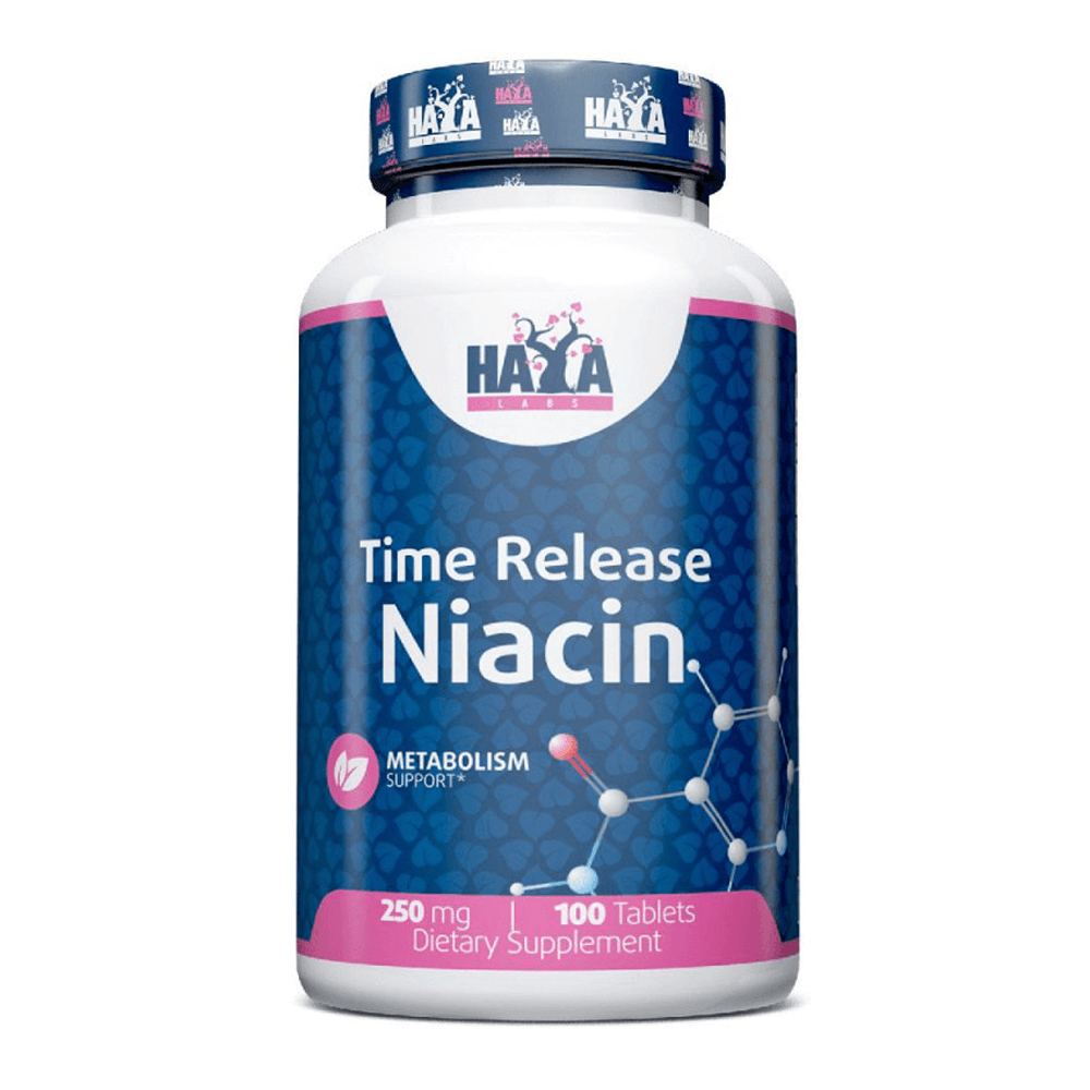 Niacina 250mg de 100 tabletas suplemento de la sección vitamina b por Haya Labs