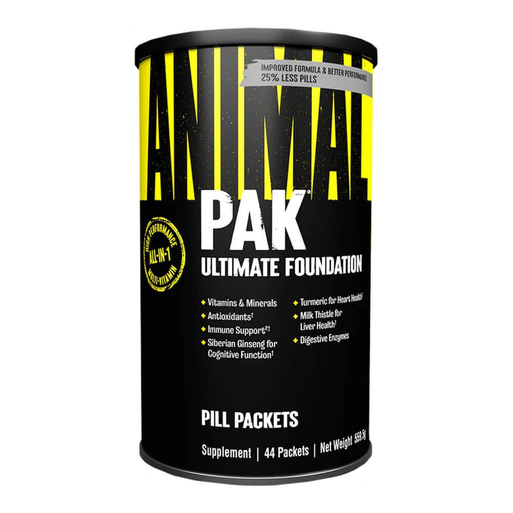Animal Pak en 44 packs en la categoría complejos multivitaminicos hecho por Animal