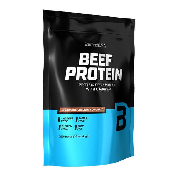 Beef Protein en 500g complemento alimenticio de proteína de carne de Biotech USA