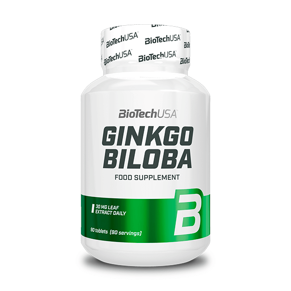 Ginkgo Biloba envase de 90 tabletas de Biotech USA (Mejora General)