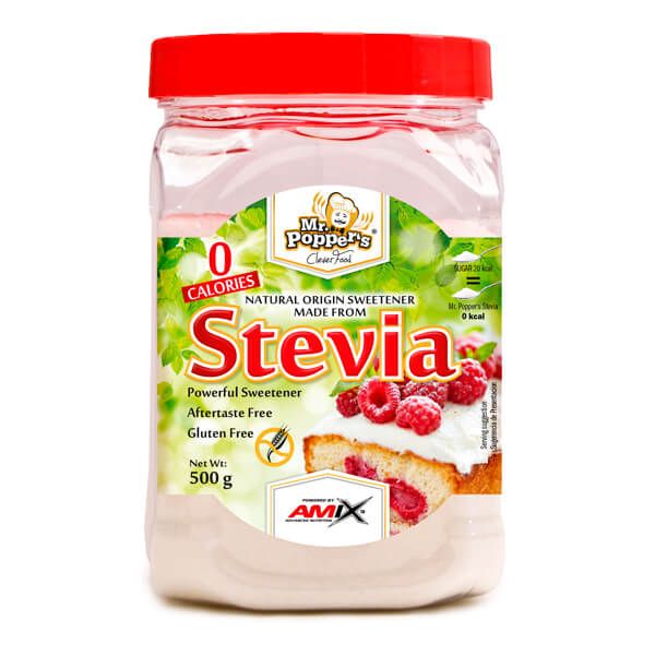 Mr. Popper´s Stevia envase de 500g en la sección de aderezos y sazonadores bajos en sodio por Amix Mr. Poppers