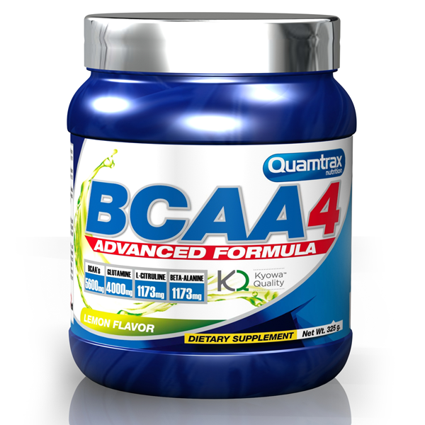 BCAA 4 de 325g del fabricante Quamtrax (BCAA Ramificados)