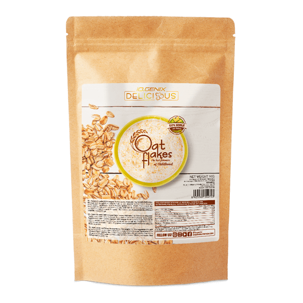 Copos de Avena Delicious Neutra presentación de 1 kg en la sección de copos y salvado de avena de IO.Genix