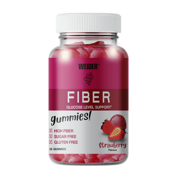 Fiber Gummies presentación de 36 gominolas complemento alimenticio de inhibidores de apetito por Weider