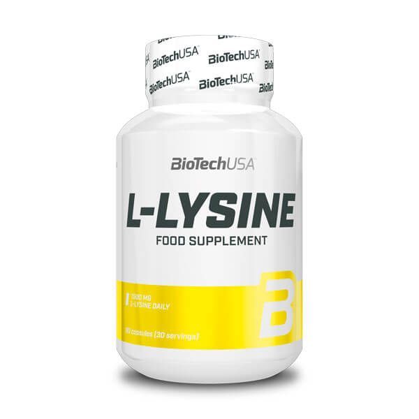 L-Lisina de 90 cápsulas de la marca Biotech USA (Otros Aminoácidos)