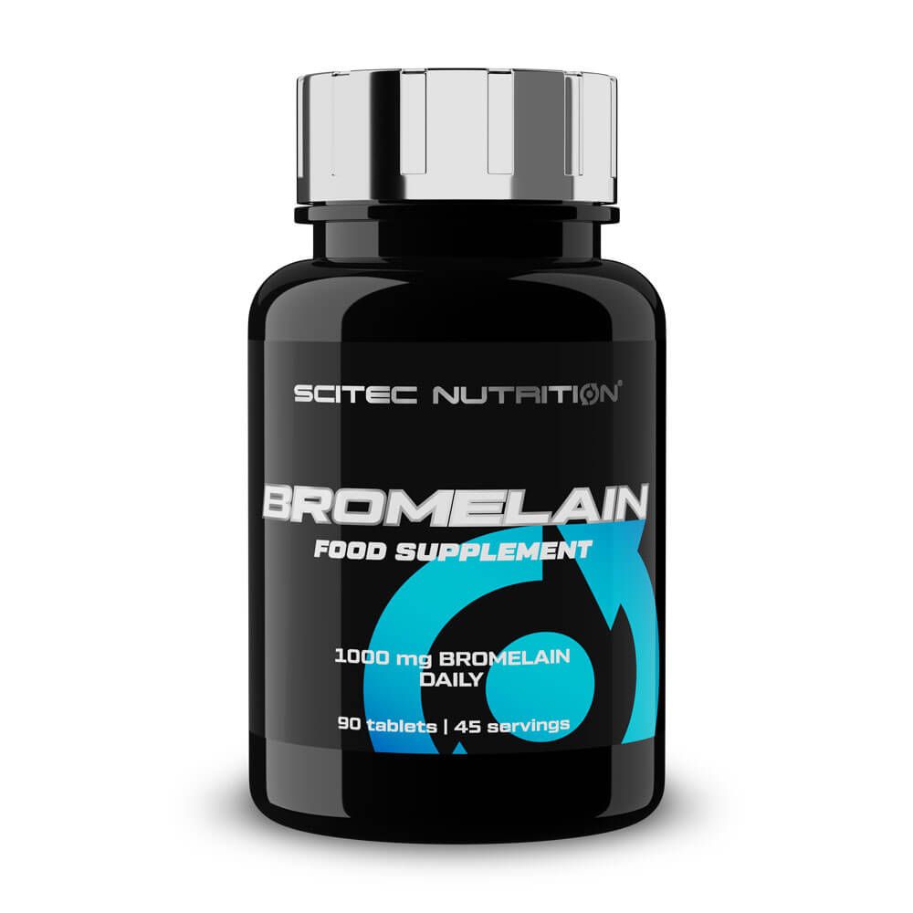 Bromelina en 90 tabletas de la marca Scitec Nutrition complemento alimenticio de digestivos