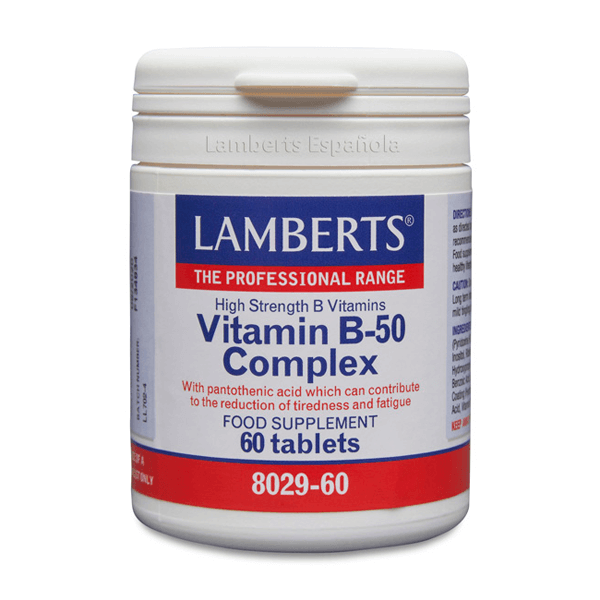 Complejo Vitamina B-50 de 60 tabletas de la sección complejos multivitaminicos del fabricante Lamberts