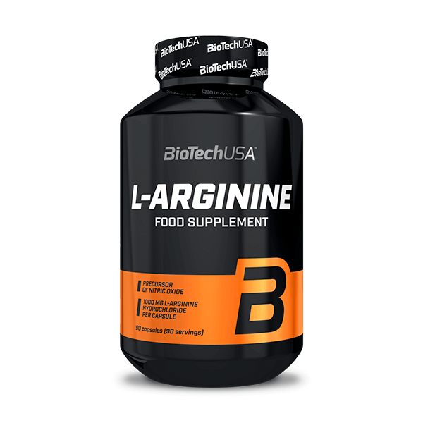 L-Arginina de 90 cápsulas de la marca Biotech USA