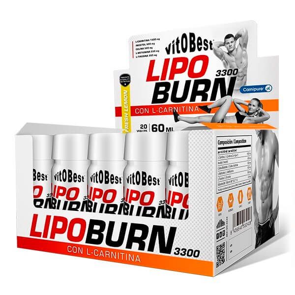 LipoBurn 3300 en 60ml - l-carnitina por VitoBest