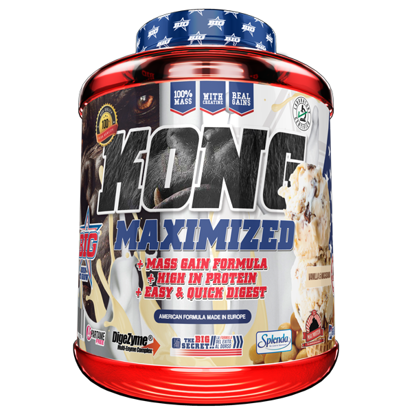 Kong Gainer de 3 kg de la marca BIG (Ganadores de Peso con proteína)