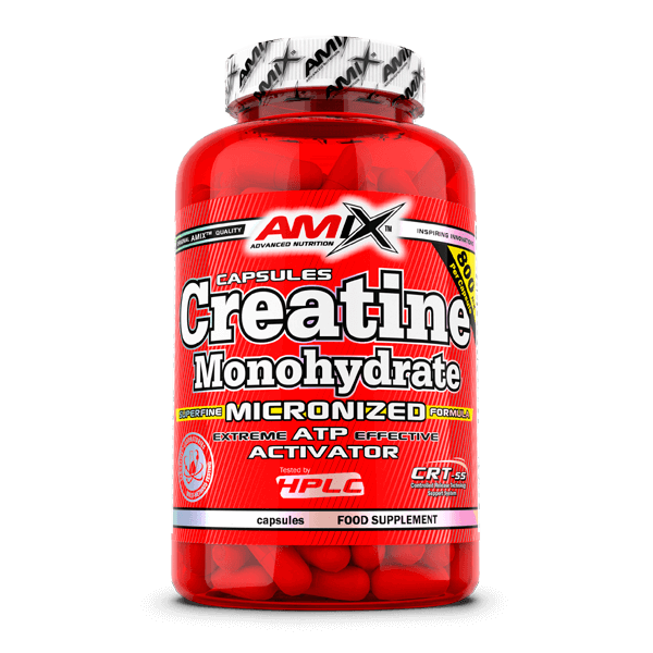 Creatina Monohidrato Micronizada presentación de 30 cápsulas de la marca Amix Nutrition