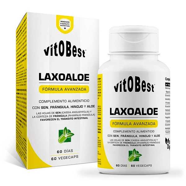 LaxoAloe en 60 cápsulas vegetales del fabricante VitoBest - digestivos