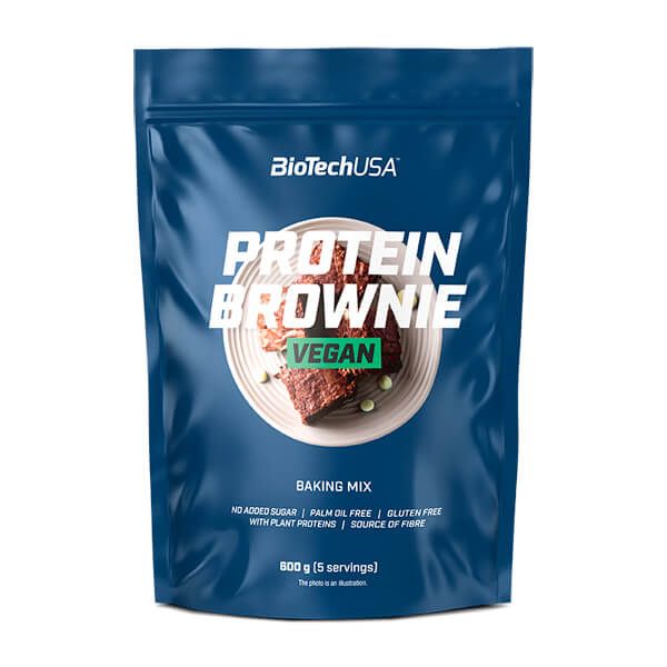 Vegan protein brownie pacchetto di 600g del produttore Biotech USA della sezione dolci proteici e senza calorie