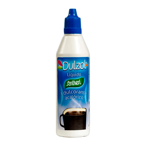 Dulzol liquid in 90ml fatto da Santiveri integratore alimentare di condimenti con contenuto ridotto in sodio