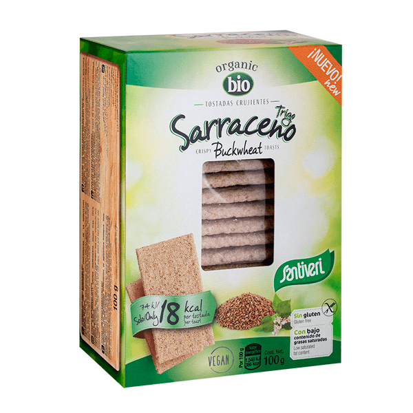 Organic buckwheat light toast presentazione di 100g del produttore Santiveri nella categoria prodotti dietetici