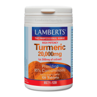 Turmeric 20.000mg in 120 tablets integratore della sezione antiossidanti di Lamberts