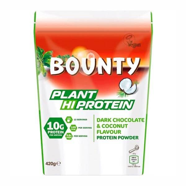 Bounty plant hi protein presentazione di 420g integratore di proteine vegetali di Mars Protein