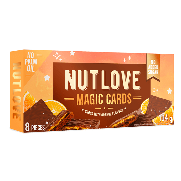 Nutlove magic cards di 104g di AllNutrition integratore della sezione biscotti proteici con poche calorie