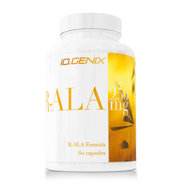 R-ala 250mg confezione di 60 capsules integratore di acido alfa lipoico del produttore IO.Genix