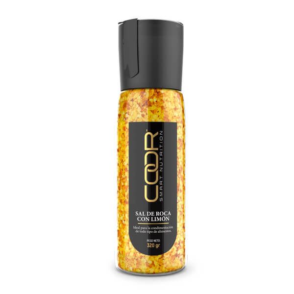 Rock salt with lemon di 320g nella sezione di condimenti con contenuto ridotto in sodio per Coor Smart Nutrition