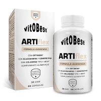 Vedere Artiflex presentazione di 60 capsules integratore della sezione integratori per le articolazioni del marchio VitoBest Artiflex presentazione di 60 capsules integratore della sezione integratori per le articolazioni del marchio VitoBest