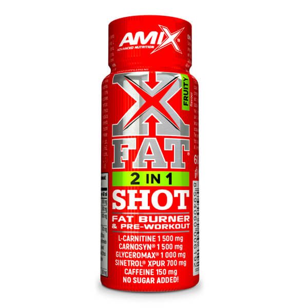 Xfat 2in1 shot in 60ml fatto da Amix Nutrition nella categoria termogenici