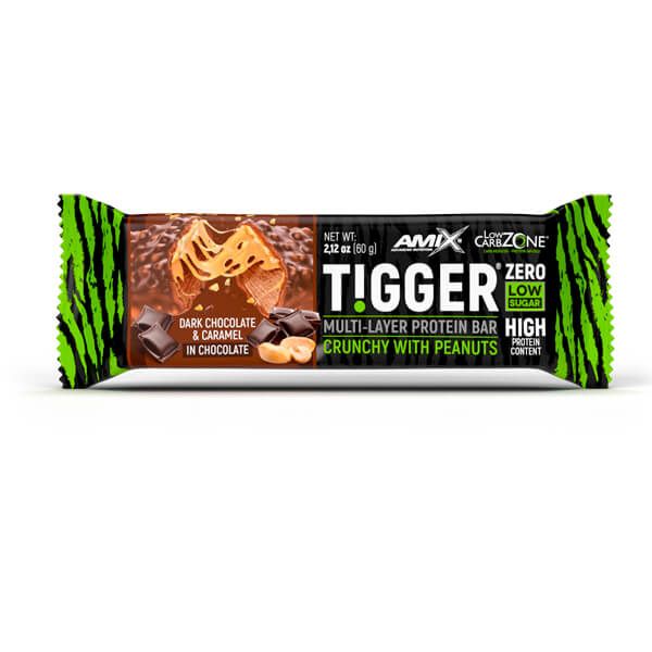 Tigger zero protein bar presentazione di 60g del produttore Amix Nutrition nella sezione di barrette di proteine