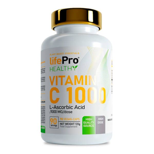 Vitamin c 1000mg presentazione di 90 capsules della sezione vitamina c del produttore LifePRO