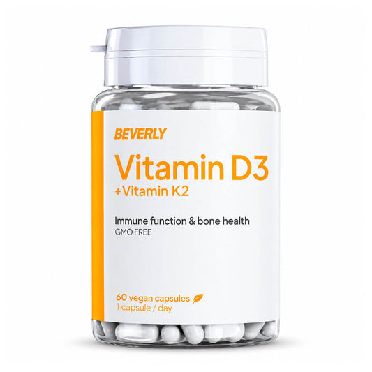 Vitamina D3 + K2 del marchio Beverly Nutrition in Vitamina D