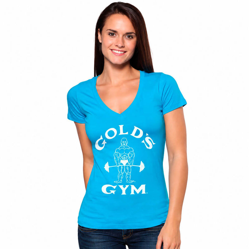Maglietta da ragazza con scollo a V Joe Classic - Gold's Gym 4