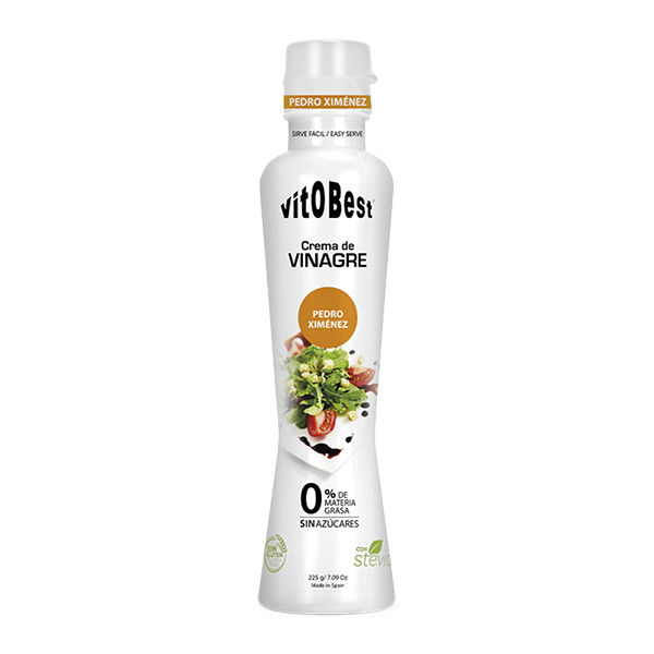 Crema de Vinagre BlasÃ¡mico 0% envase de 225g de VitoBest (Aderezos y Sazonadores bajos en Sodio)