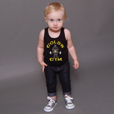 Maglietta Gym Bebè Classic Joe di Gold S Gym del marchio Gold's Gym nella collezione Abbigliamento Bambini