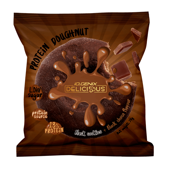 Rosquilla Protein Doughnut de 70g de IO.Genix suplemento de la sección tabletas de chocolate