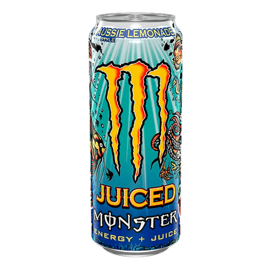 Monster Energy Juiced Aussie Lemonade di Monster Energy del marchio Monster Energy nella collezione Bevande Energetiche