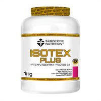 Isotex Plus envase de 1kg complemento alimenticio de complejos de carbohidratos de la marca Scientiffic Nutrition