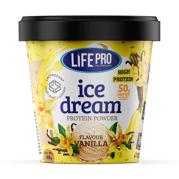 Ice Dream envase de helado proteico en la secciÃ³n de proteina de suero whey por LifePRO