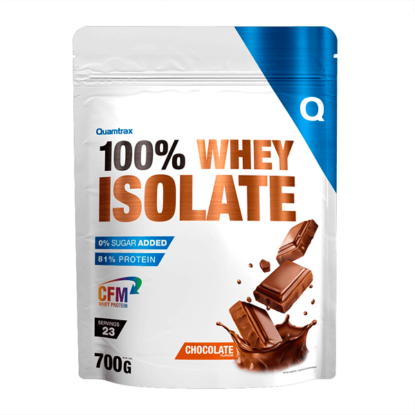 100% Whey Isolate en 700g del fabricante Quamtrax en la categoría proteína de aislado de suero isolate