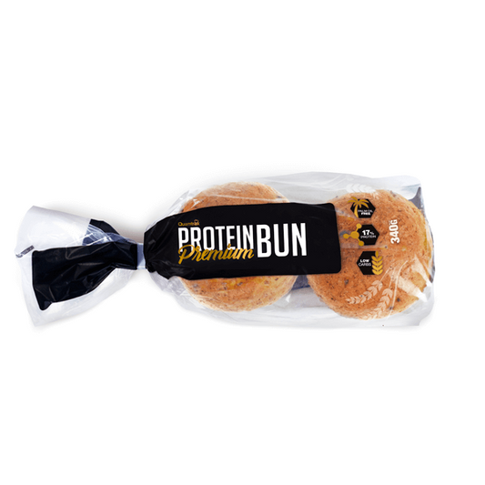 Pan Burger Protein Bun Premium di Quamtrax del marchio Quamtrax nella collezione Alimenti funzionali