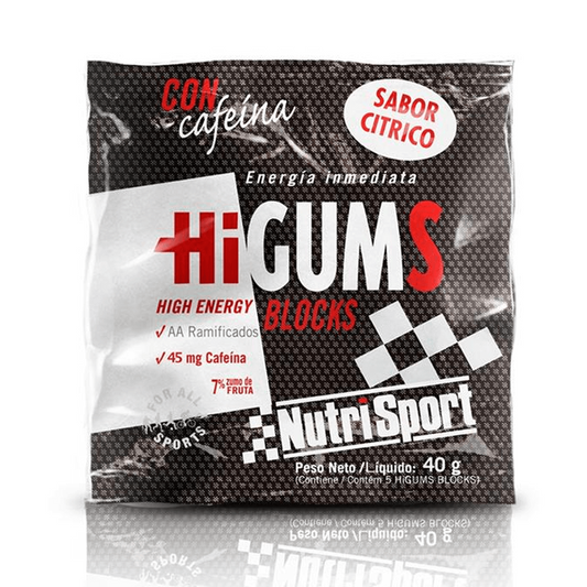 Blocchi Higums con Caffeina di Nutrisport del marchio Nutrisport nella collezione Nutrisport