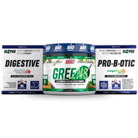 Pack DIGePro bote de digezyme 60 caps + greens 150g + megaflora 60 caps de la marca BIG - Prebioticos